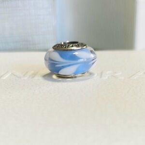 Pandora Blue and White Charm